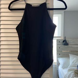 Black basic body suit